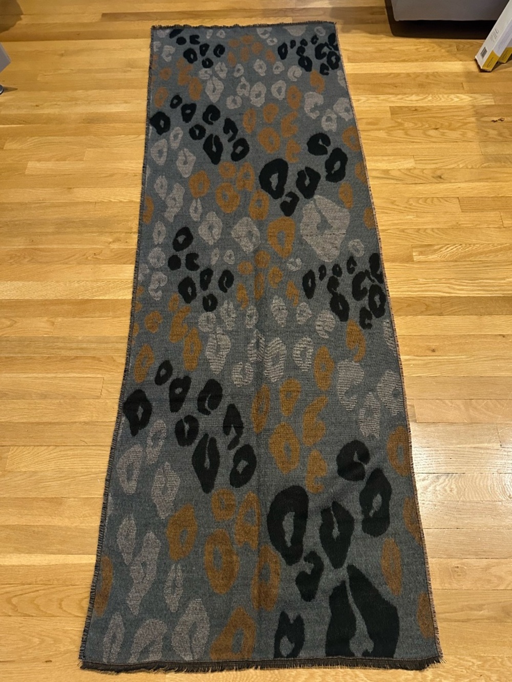 Unique Leopard Print Long Blanket Scarf